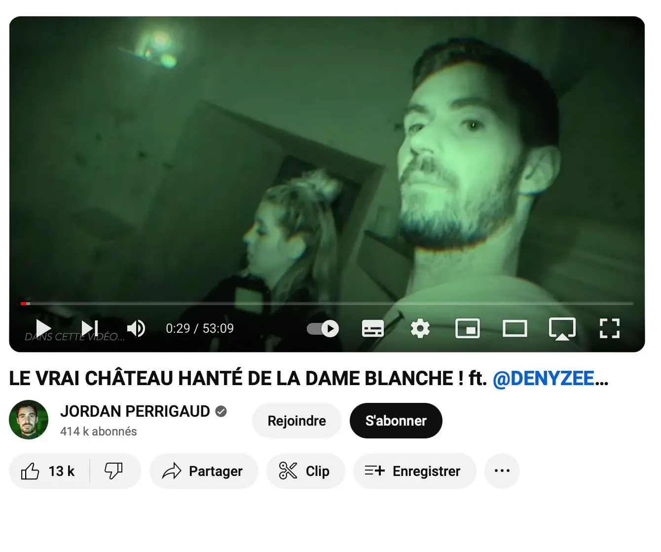 « Le vrai château hanté de la dame blanche »