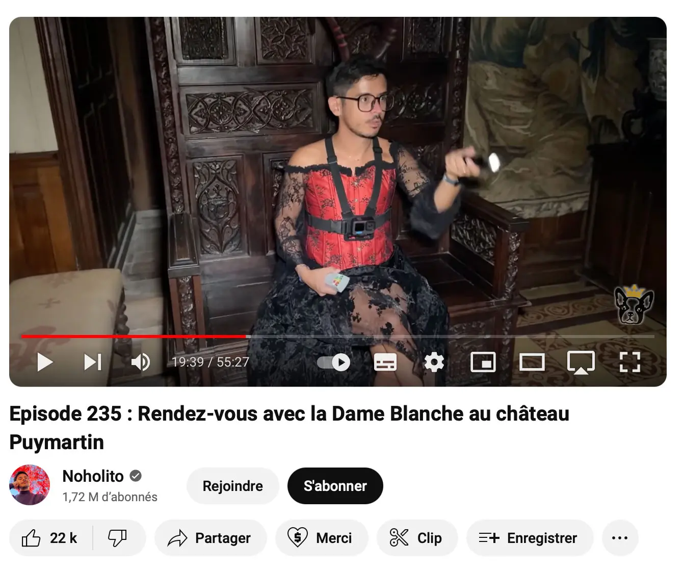 « Épisode 235 rendez-vous avec la Dame Blanche au château de Puymartin »