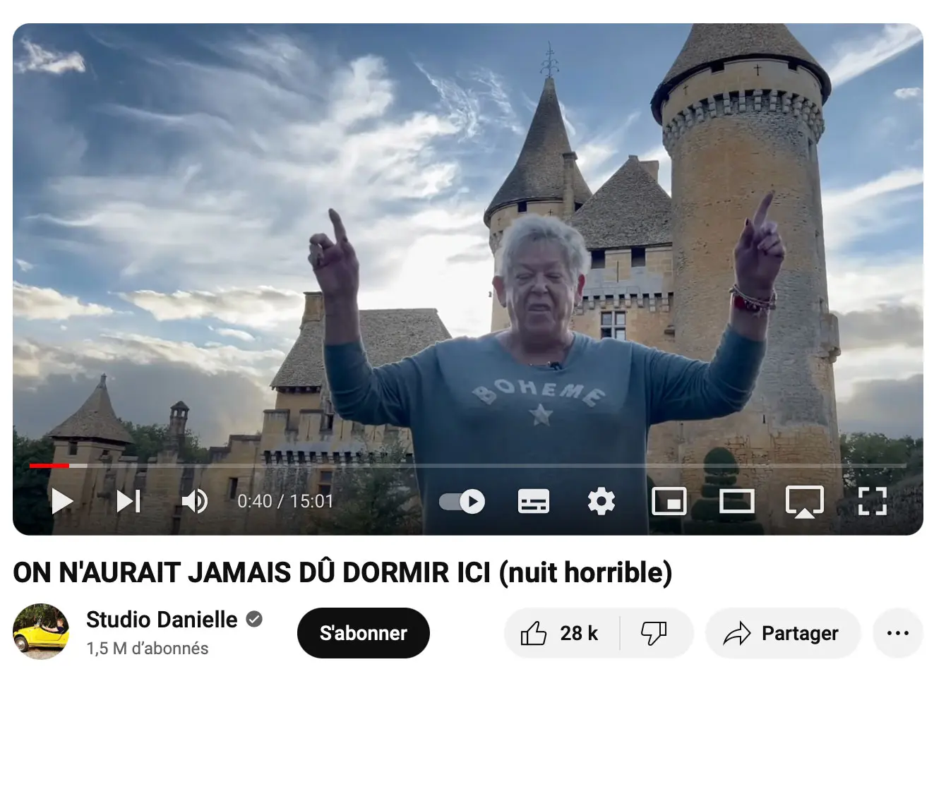 « On aurait jamais du dormir ici »